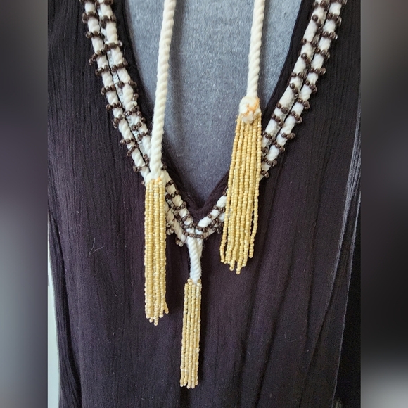 Free people crazy for love beaded tassel v-neck dress - Picture 5 of 10